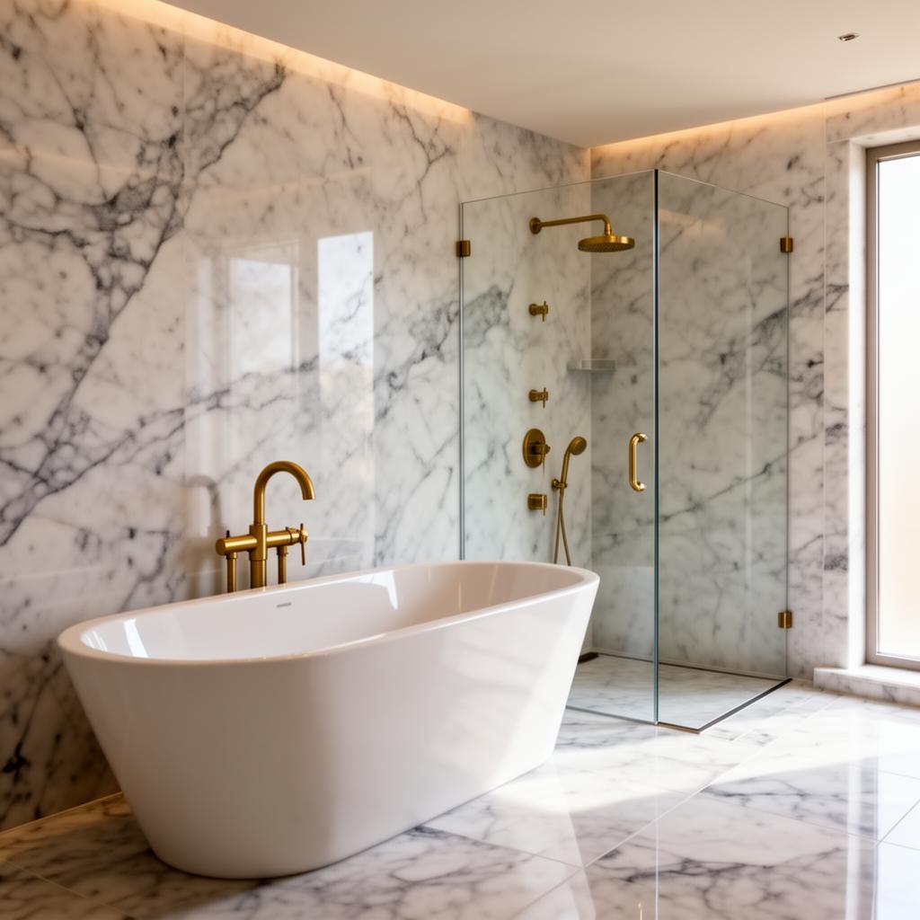 Spa-inspired bathroom remodel